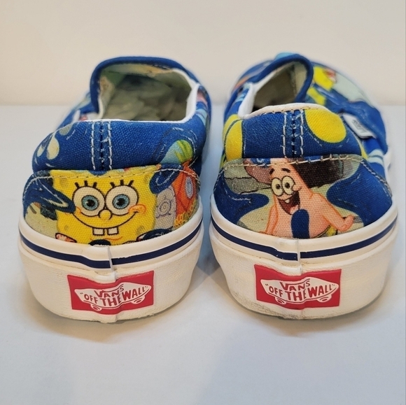 Vans Classic Slip On Spongebob Sneakers Aloha Womens Size 6 - Picture 5 of 9